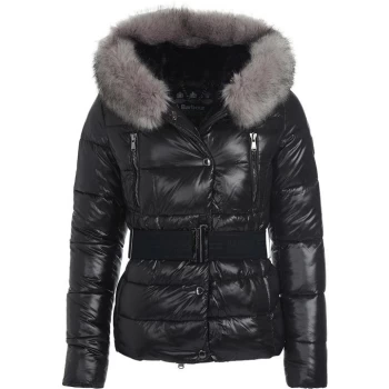 Image of Barbour International Platinum Chromium Quilt - Black