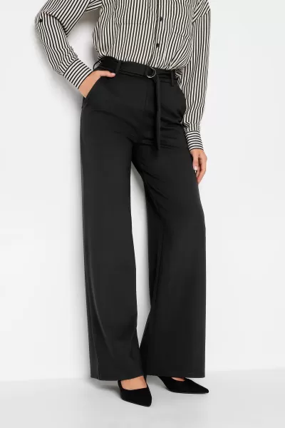 Image of Tall Wide Leg Belt Trousers