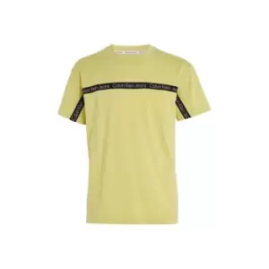 Image of Calvin Klein Jeans LOGO TAPE TEE - Gold