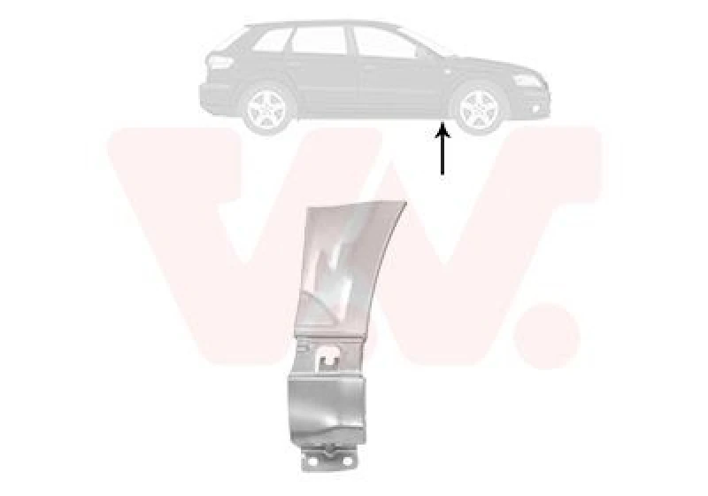 Image of VAN WEZEL Wing fender VAN WEZEL 0332156