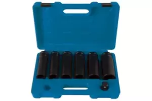 Image of Laser Tools 6410 7pc Extra Deep Impact Socket Set 12pt Metric 24 -36mm