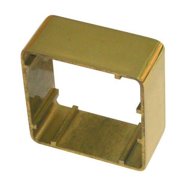 image of ASEC 38mm 1 Gang Brass Surface Housing