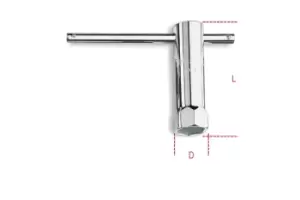 Image of Beta Tools 955 Tubular Hex End Spark Plug Wrench 16mm/5/8" 009550016