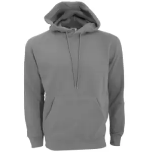 image of SG Mens Plain Hooded Sweatshirt Top / Hoodie (S) (Grey)