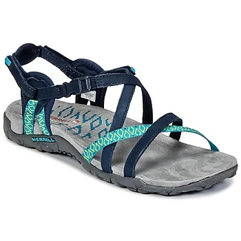 image of Merrell TERRAN LATTICE II womens Sandals in Blue,5,8,4