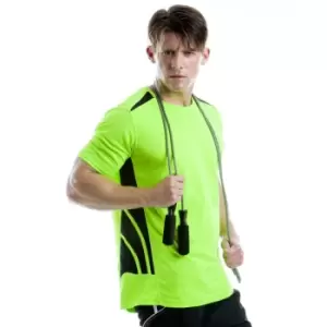 Image of GamegearA Mens Cooltex Short Sleeve Training T-Shirt (2XL) (Fluorescent Orange/Black)