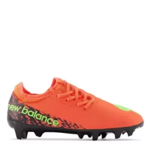 image of New Balance Furon V7 Firm Ground Football Boots Juniors - Orange