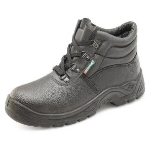 Image of Click Footwear 4 D Ring Boot PU Leather Size 10 Black Ref CDDCBL10 Up