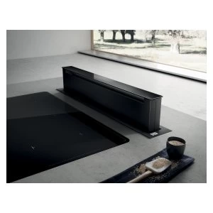 Image of Elica PANDORA-BLK 84cm Wide Touch Control Downdraft Extractor - Black