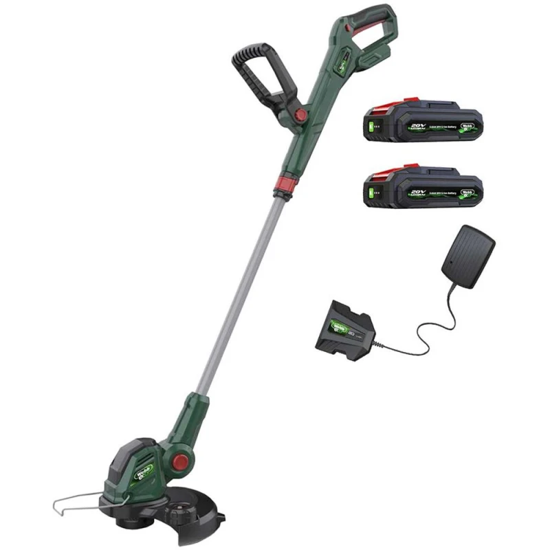 Image of Webb Eco WEV20LT 20v Cordless Grass Trimmer and Edger 300mm 2 x 2ah Li-ion Battery Charger WEV20LTB22