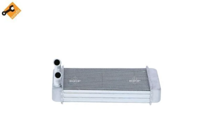 Image of NRF 54384 Heat Exchanger EASY FIT with fastening/mounting material Aluminium Heat Exchanger,interior heating (467)