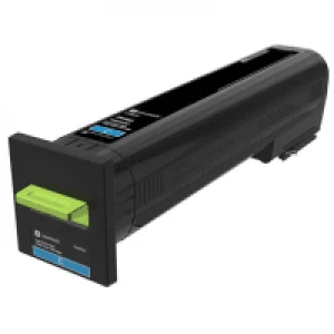 image of Lexmark 72K0X20 Cyan Laser Toner Ink Cartridge