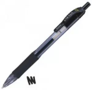 image of Original Zebra Sarasa Retractable Rollerball Gel Ink Pen Medium Black Pack of 12 Pens