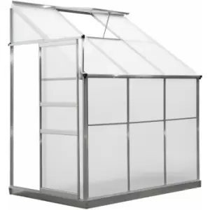 image of Outsunny - Walk-In Garden Greenhouse Cold Frame Aluminum Polycarbonate 6 x 4ft