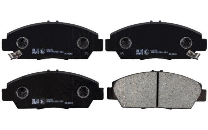 Image of Blue PRINT ADH24248 Brake pad set Front Axle, with acoustic wear warning Brake Pad Set,disc brake (402)