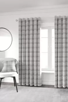 image of 'Harriet' Woven Lined Curtains