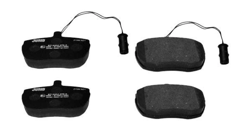 Image of JURID 571444J Brake pad set incl. wear warning contact, without accessories Brake Pad Set,disc brake (402)