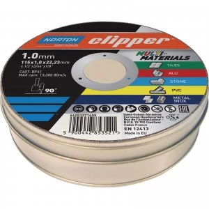 Image of Flexovit Clipper Multi Material Cutting Disc 115mm Pack of 10