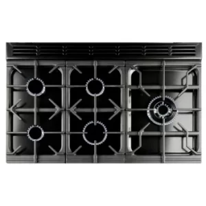 Image of Rangemaster CDL90DFFCB/C CLASSIC DELUXE 90cm Dual Fuel Cooker, Charcoal Black