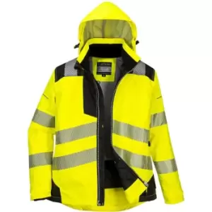 Image of Portwest - PW382 Ladies Hi VisibilityYellow Sz S Hi-Vis PW3 Winter Jacket Reflective - Hi Visibility Yellow
