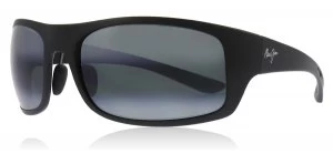 image of Maui Jim Big Wave Sunglasses Matte Black 2M Polariserade 67mm