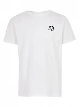 image of River Island RI T-Shirt White Size 5-6 Years Boys