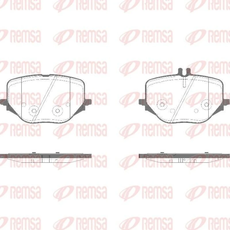 Image of REMSA Brake pad set REMSA 1950.10