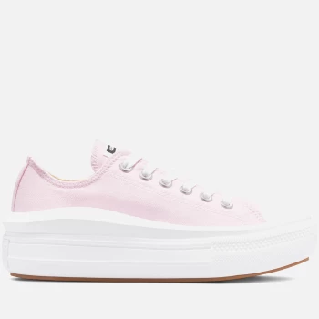 Converse Womens Chuck Taylor All Star Hybrid Floral Move Ox Trainers - Pink Foam/White/White - UK 3