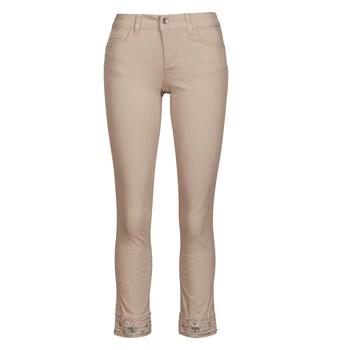 image of Liu Jo IDEAL womens Trousers in Beige - Sizes US 28,US 27,US 26,US 31,US 32,US 33