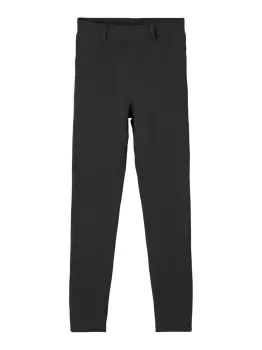 image of NAME IT Unbrushed Cotton Leggings Women Black