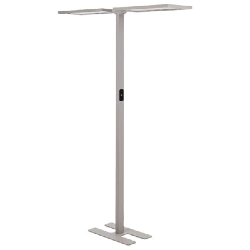Image of Beliani LED Floor Lamp Sculptor With Motion Sensor Metal Silver