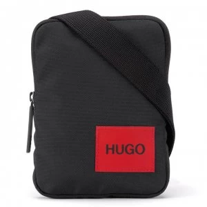 image of Hugo Boss Ethon Red Patch Logo Crossbody Bag