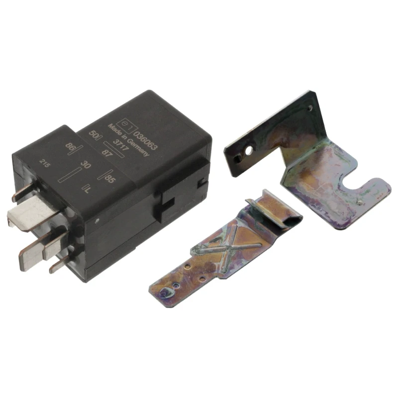 Image of FEBI BILSTEIN 04675 Relay, glow plug system with holder Plastic Relay,glow plug system (1750)