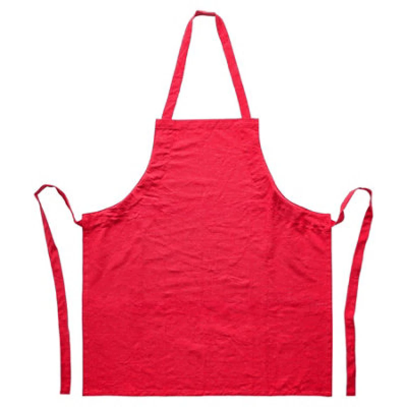 Image of Nicola Spring Cotton Kitchen Bib Apron - One Size - Red