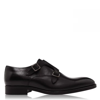 Image of Reiss Gelder Monk Shoes - Black