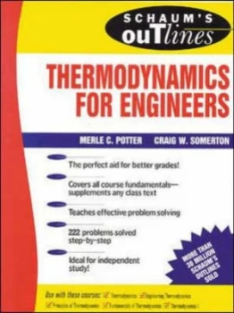 Image of Schaums Outline of Theory and Problems of Thermodynamics for Engineers by Merle Potter Paperback