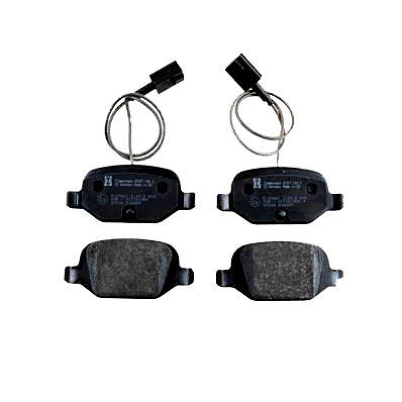 Image of ZIMMERMANN 25347.140.2 Brake pad set Rear Axle, incl. wear warning contact, Photo corresponds to scope of supply, with bolts/screws Brake Pad Set,dis