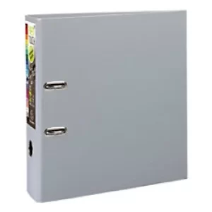 Image of Prem'touch Lever Arch File A4+ PP S80mm, 2 Rings, Dark Grey, Pack of 10