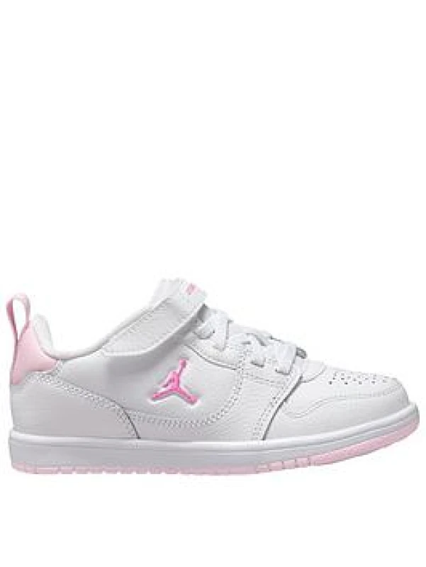 Image of Air Jordan Kids Low-Top Trainers - White Female C13