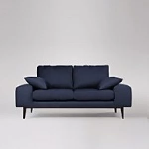 image of Swoon Tulum House Weave 2 Seater Sofa - 2 Seater - Navy