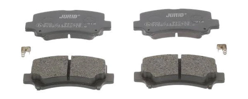 Image of JURID 572589J Brake pad set with acoustic wear warning Brake Pad Set,disc brake (402)