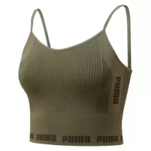 Puma Evoknit Seamless Crop Top Womens - Green