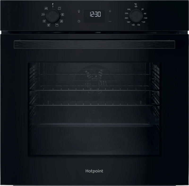 Image of Hotpoint Class 2 HO 455C B UK Built In Electric Single Oven - Black - A Rated