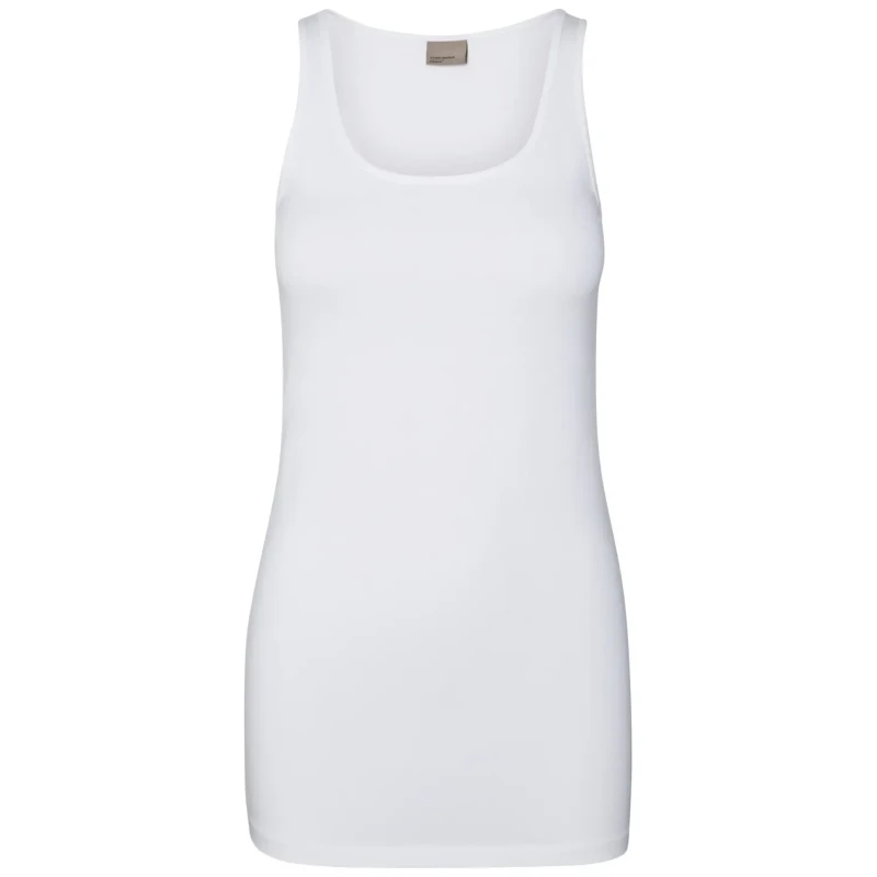 Image of Vero Moda Womens Tank Vest Bright White female 12