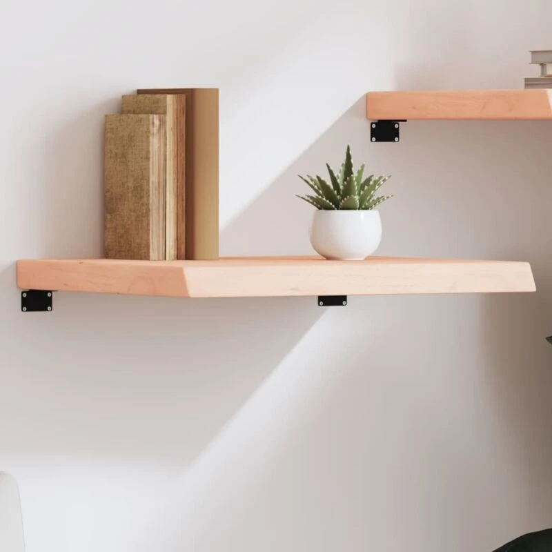 Image of VIDAXL Wall Shelf 60x50x(2-6) cm Untreated Solid Wood Oak vidaXL 8720845812539
