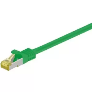 Image of Goobay RJ45 S/FTP CAT 7 Network Cable - 1m - Green