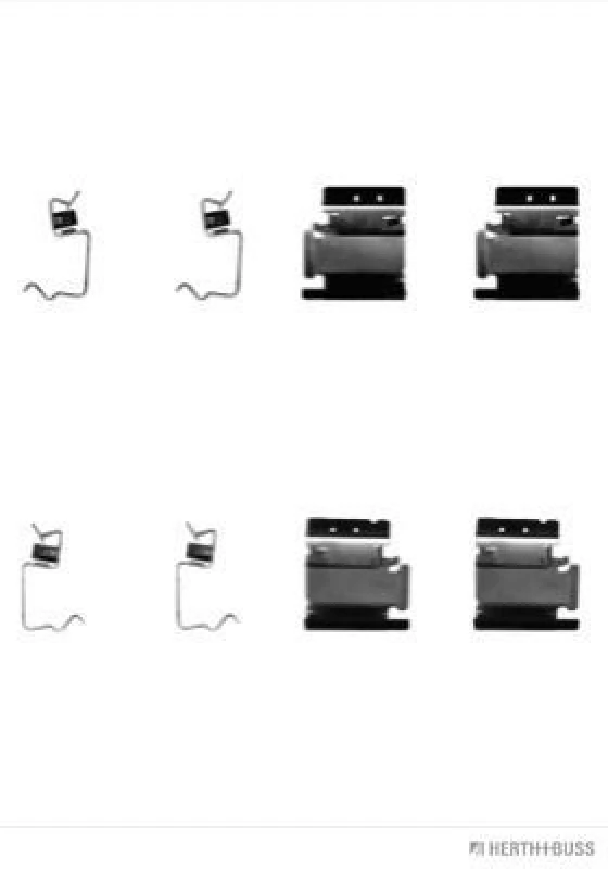 Image of Brake pad fitting kit HERTH+BUSS JAKOPARTS J3662014