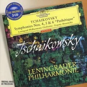 Image of Symphonies Nos 4 - 6 Mravinsky Leningrad Po by Pyotr Il'yich Tchaikovsky CD Album