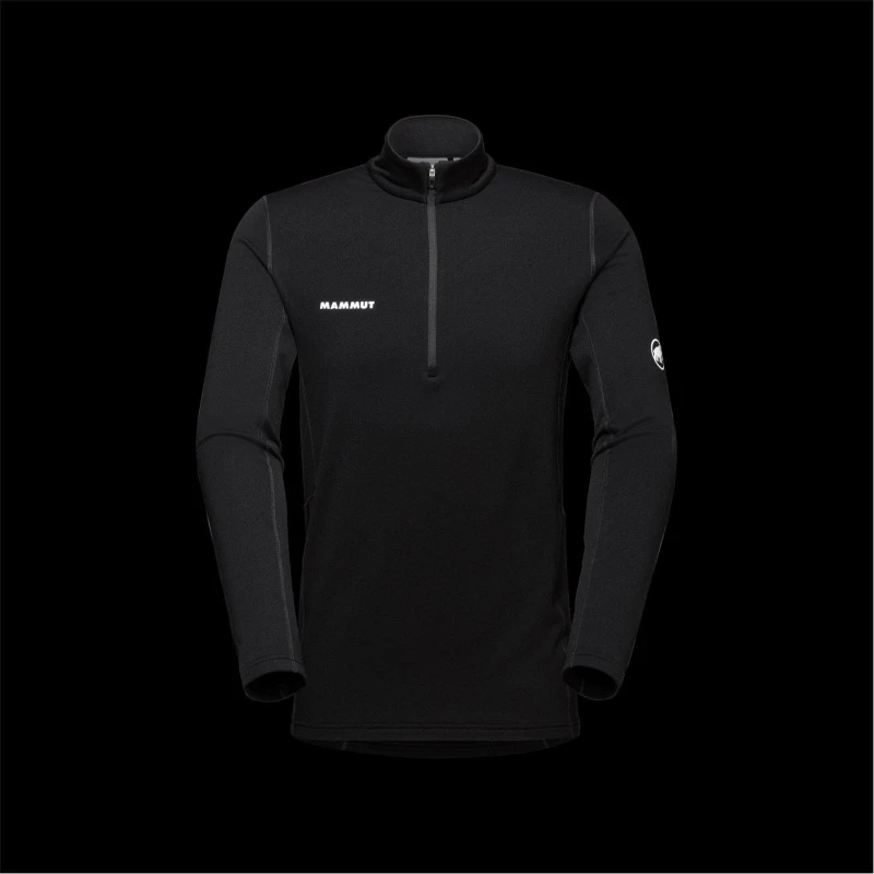 Image of Mammut Mens Aener 1/4 Zip Fleece Black male Small