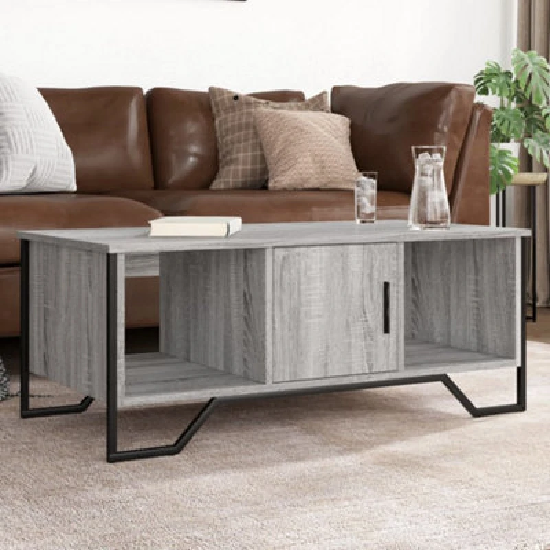 Image of Vidaxl Coffee Table Grey Sonoma 100X51X40 Cm Engineered Wood